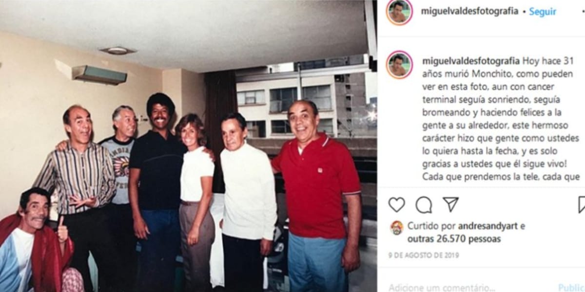 Última foto de Ramós Valdés, já no seu leito de morte (Reprodução: Instagram)