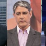 César Tralli, Datena e William Bonner já choraram ao vivo ao dar notícia impactante (Reprodução: Montagem TV Foco)