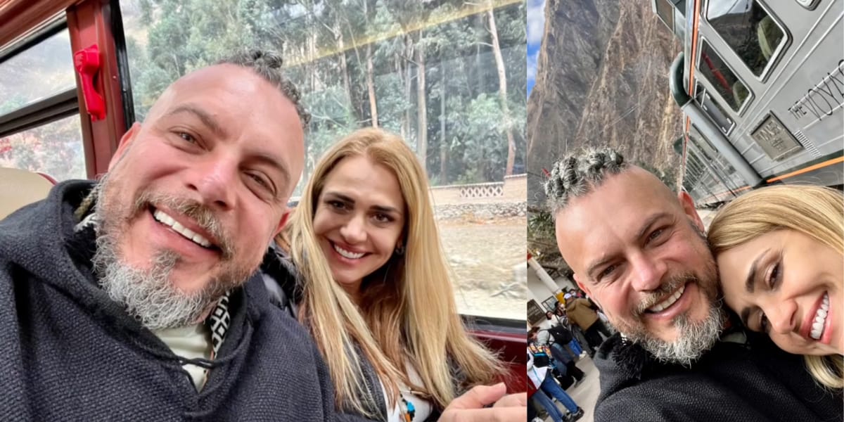 Luigi Baricelli e sua esposa em uma das viagens do casal (Reprodução: Instagram)