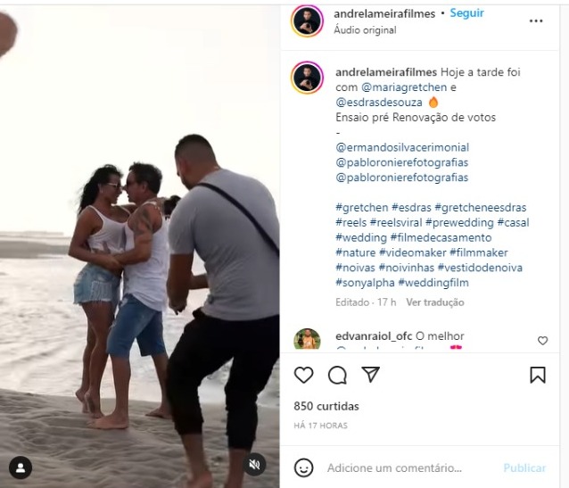 Ensaio de Gretchen de Esdras Souza (Foto: Reprodução/Instagram)