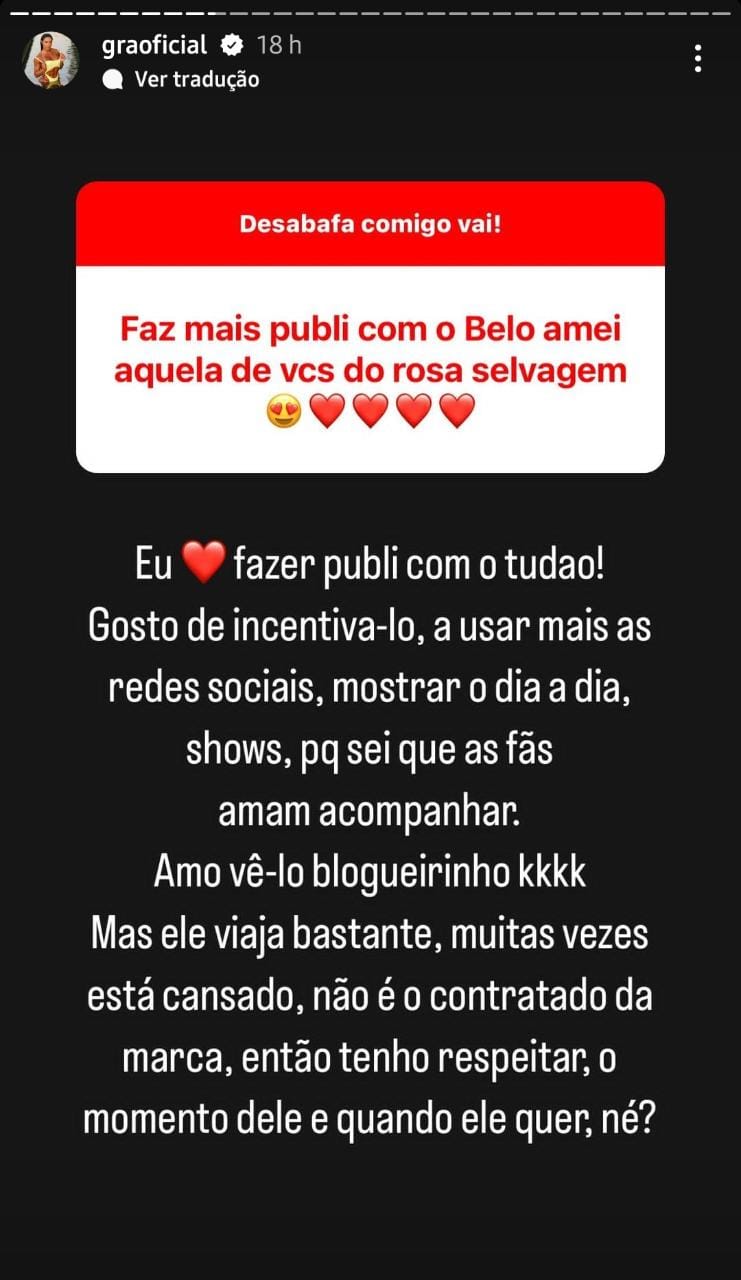 Publicação da modelo (Foto: Reprodução/ Instagram)