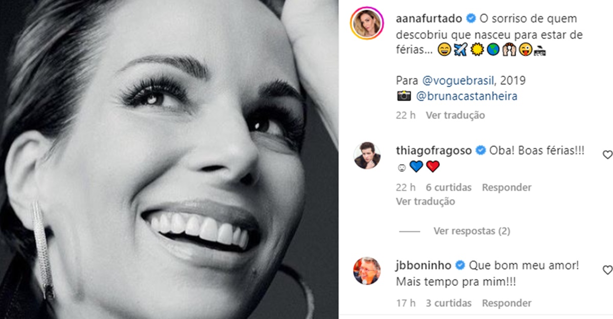 Ana Furtado brinca com declaração que viralizou e recebe reação de Boninho 