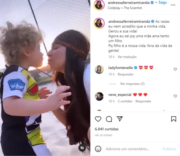 Andressa Ferreira posta homenagem ao filho, Bento (Foto: Reprodução/Instagram)