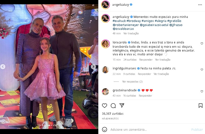 Angélica mostrou detalhes da festa luxuosa da filha (Foto: Reprodução/ Instagram)