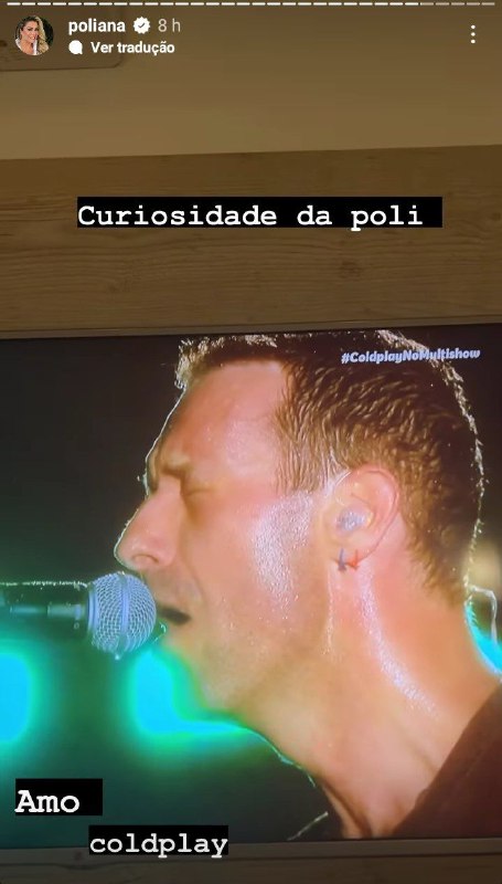 Poliana Rocha assumiu paixão por Coldplay (Foto: Reprodução)