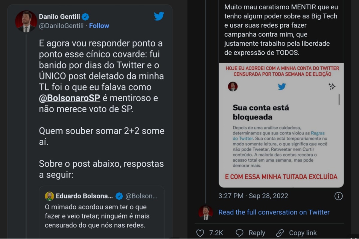 Danilo Gentili explode com hipocrisia do filho de Bolsonaro e
