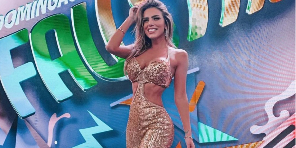 Erika Schneider quando ainda era do balé de Faustão - Foto: Reprodução