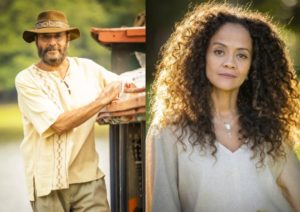 Zuleica (Aline Borges) acabará se envolvendo com Eugênio (Almir Satter) em Pantanal (Foto: Reprodução / Globo)