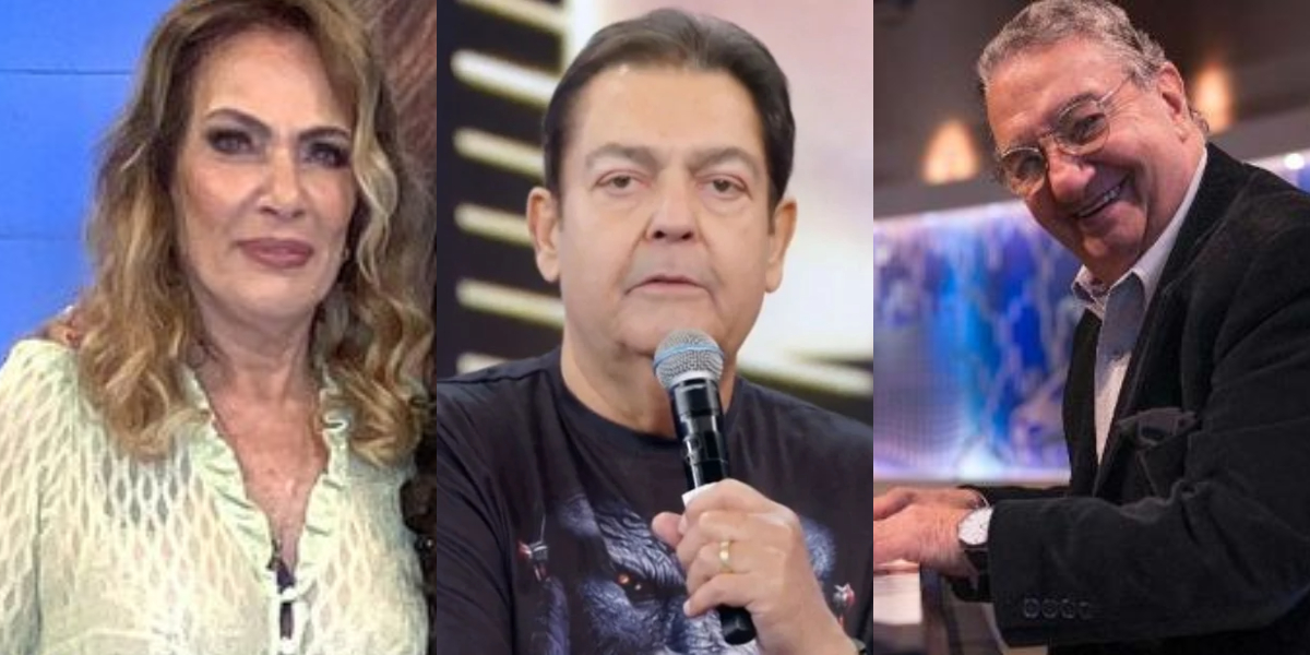 Lucimara, Faustão e Caçulinha foram um trio de sucesso (Foto: Reprodução)