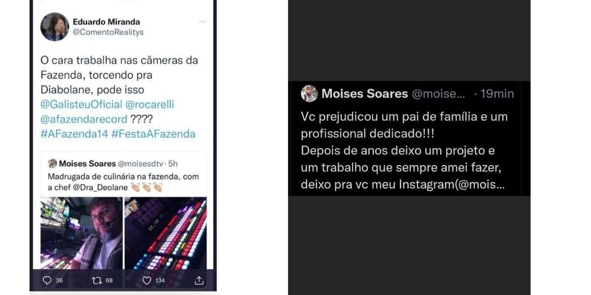 De acordo com Moisés Soares, Record o demitiu