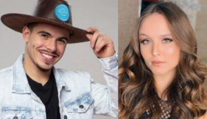 Thomaz Costa em A Fazenda 14; ator e Larissa Manoela romperam o relacionamento em 2017 (Foto: Reprodução / PlayPlus / Instagram)