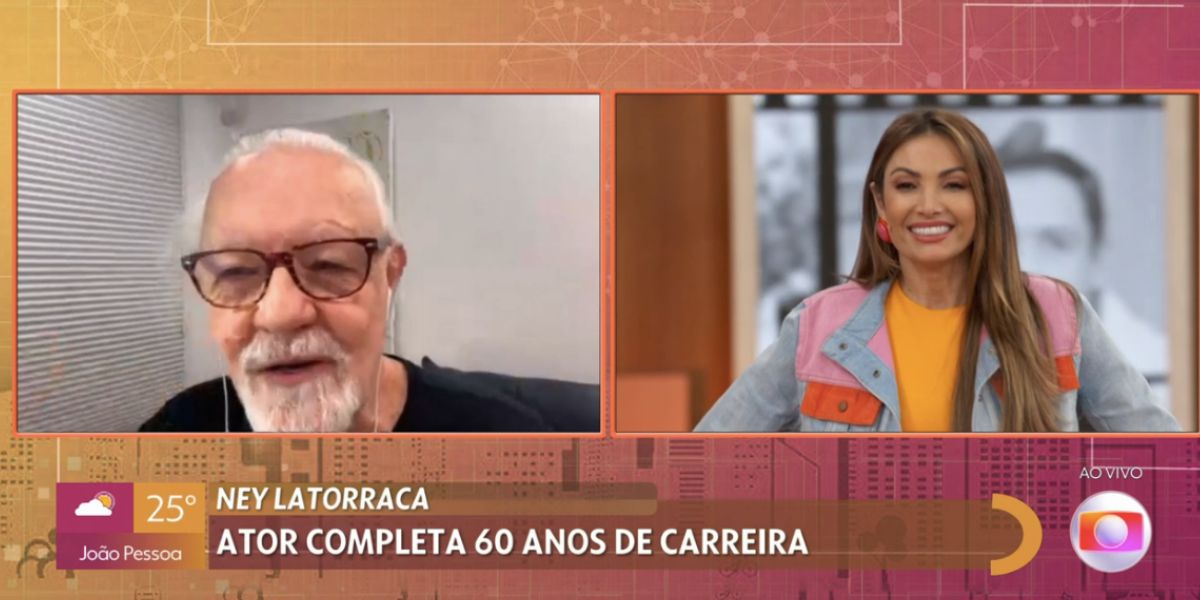 Patrícia Poeta fala sobre 60 anos na carreira de Ley Latorraca (Reprodução) 