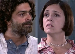 O Cravo e a Rosa - Catarina (Adriana Esteves) briga feio com Petruchio (Eduardo Moscovis) e toma decisão bombástica em relação ao futuro de seu bebê (Foto: Reprodução / Globo)