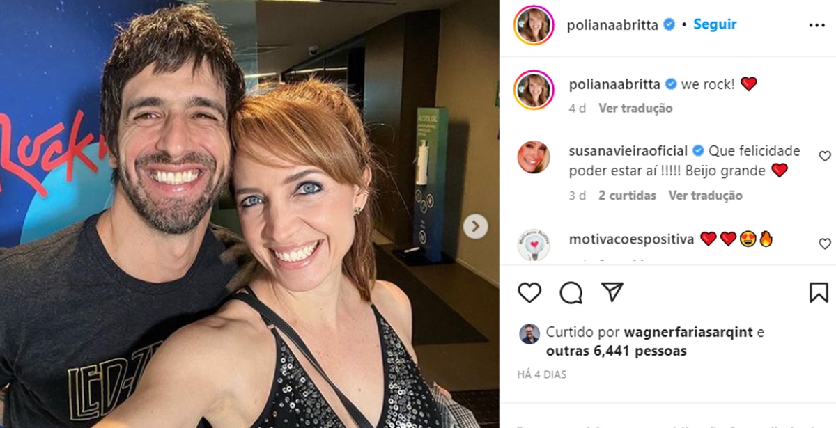 Poliana Abritta e seu namorado Chico Walcacer, jornalista da Globo 