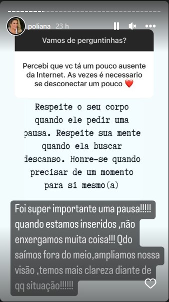 Poliana Rocha expõe sumiço da internet - Foto: Reprodução