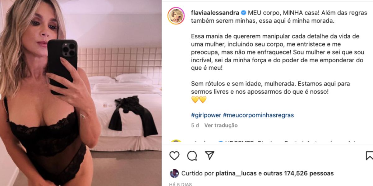 Flávia Alessandra luta pelo empoderamento feminino (Reprodução)