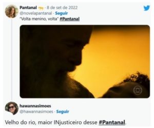 Público criticou o Velho do Rio por não salvar Roberto (Foto: Reprodução / Twitter)