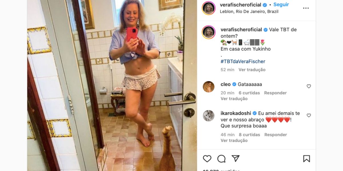 A atriz mostra barriguinha trincada (Reprodução)