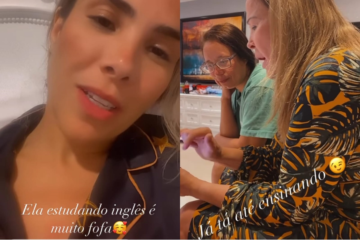 Wanessa expõe vídeo da mãe falando em inglês com sotaque e dá risada com o filho 