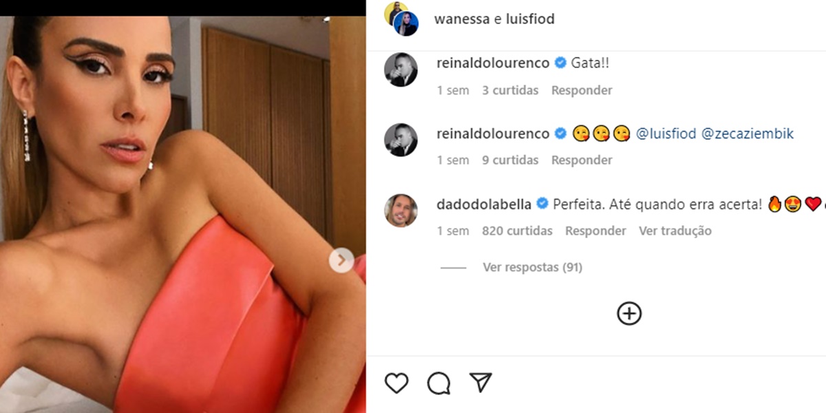 Wanessa recebe declaração pública de Dado Dolabella, seu atual namorado 