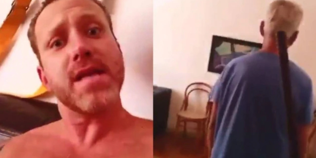 Sérgio Hondjakoff ameaçou o próprio pai de morte em vídeo (Foto Reprodução/Montagem/Instagram)