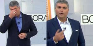 Joel Datena se irrita ao vivo (Foto Reprodução/Montagem/Tv Foco)