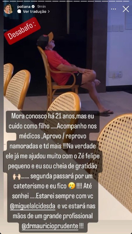 Poliana Rocha demonstrou gratidão pela vida de seu funcionário e revelou procedimento cirúrgico (Foto: Reprodução/ Instagram)