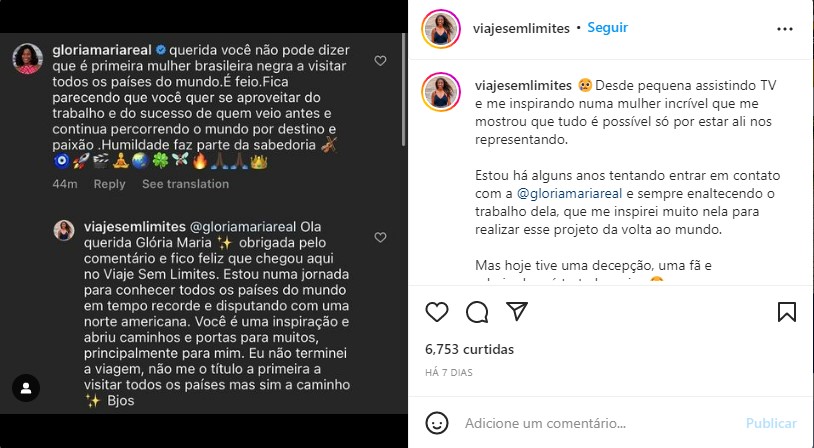 Instagram da influenciadora Nataly Gabrielly (Foto: Reprodução)