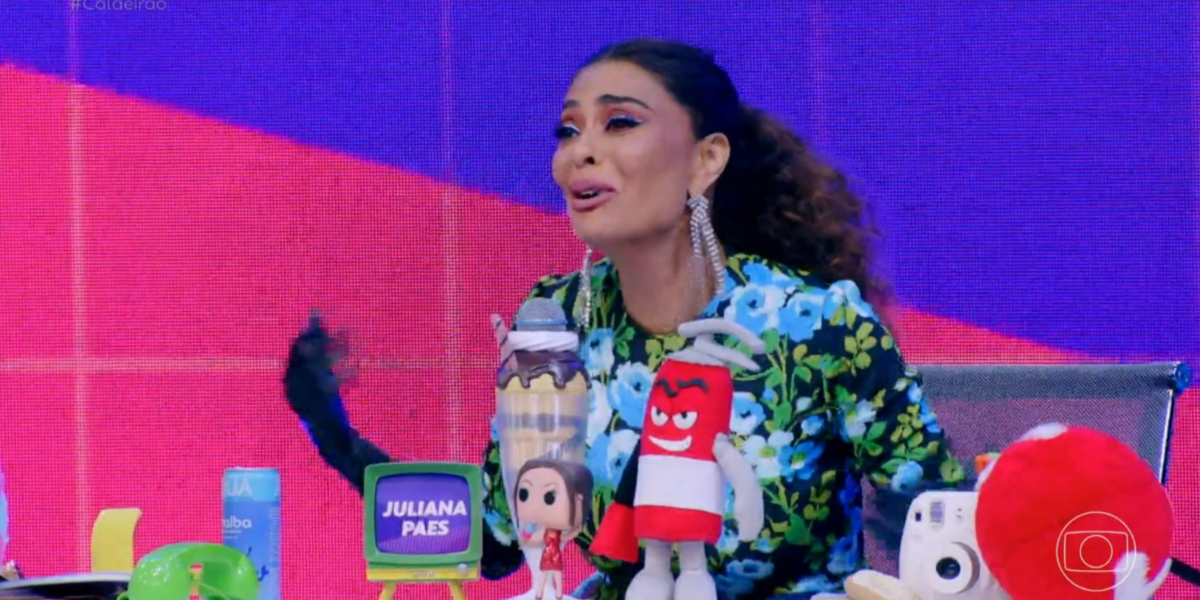 Juliana Paes no "Caldeirão" (Foto: Reprodução/TV Globo)