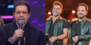 Faustão falou sobre música de Zezé e Luciano (Foto: Reprodução/Band)