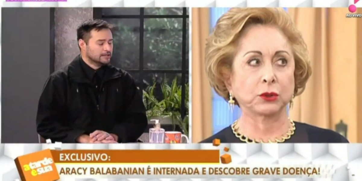 Alessandro Lo-Bianco revelou tumores de Aracy Balabanian (Foto: Reprodução/RedeTV!)