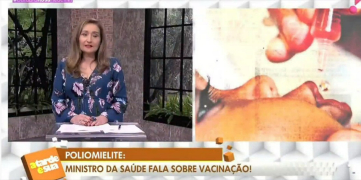 Sonia Abrão falou sobre vacinação no "A Tarde é Sua" (Foto: Reprodução/RedeTV!)