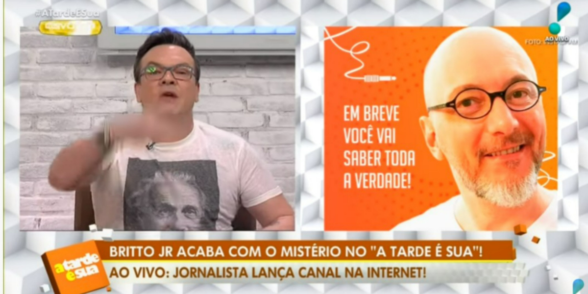 Felipeh Campos teve barraco feio com Britto Jr. (Foto: Reprodução/RedeTV!)