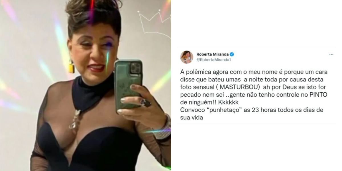 Roberta Miranda surpreendeu com relato nas redes sociais (Foto: Reprodução/Twitter)