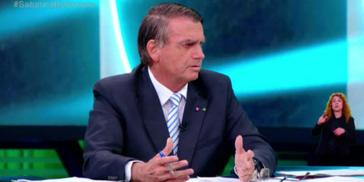 Bolsonaro fez ataques em entrevista (Foto: Reprodução/SBT)