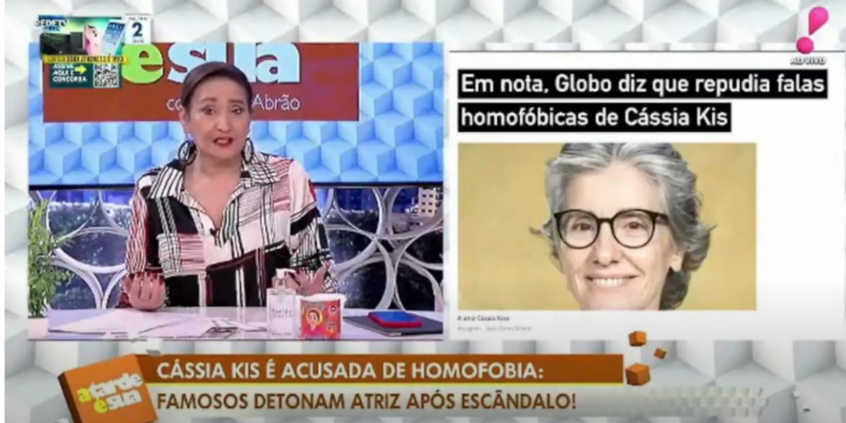 Sonia Abrão se revoltou com falas de Cássia Kis (Foto: Reprodução/RedeTV!)