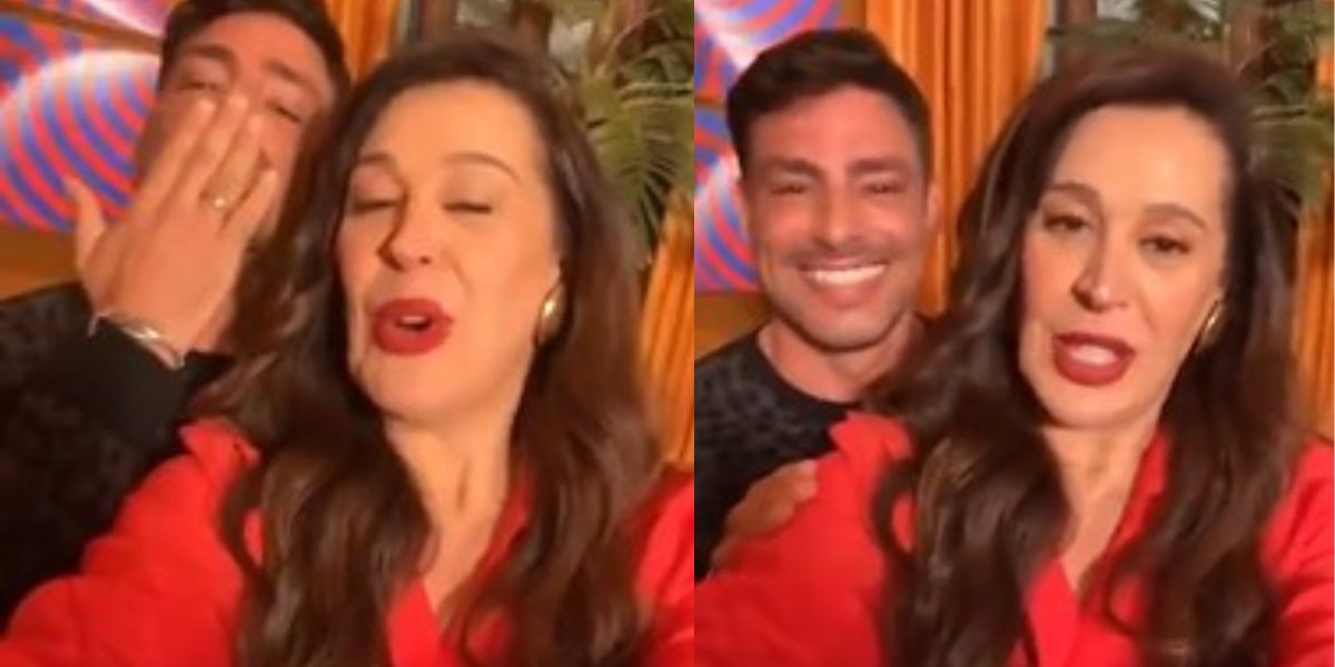 Claudia Raia reencotra Cauã Reymond, invade as redes sociais dele e se declara - Reprodução