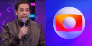 Faustão recebe na Band estrela da Globo (Reprodução/Divulgaçao)