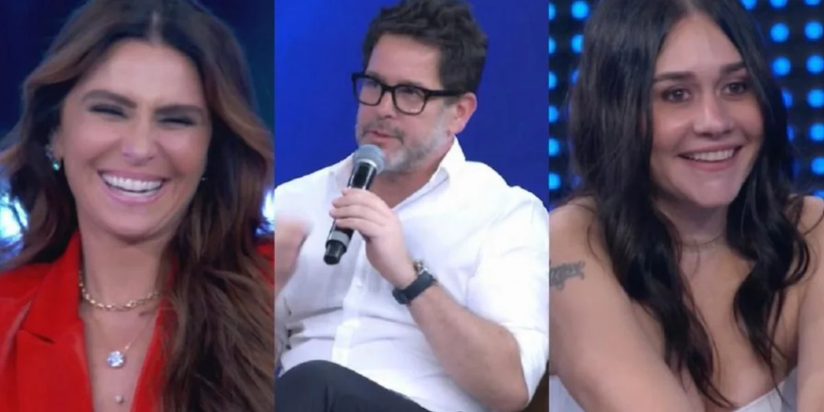 Giovanna Antonelli, Murilo Benício e Alessandra Negrini marcaram presença no Domingão com Hulk (Foto Reprodução/Internet)