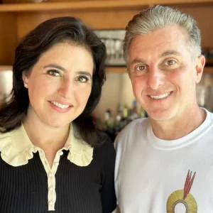 Simone Tebet e Luciano Huck (Foto: Reprodução)