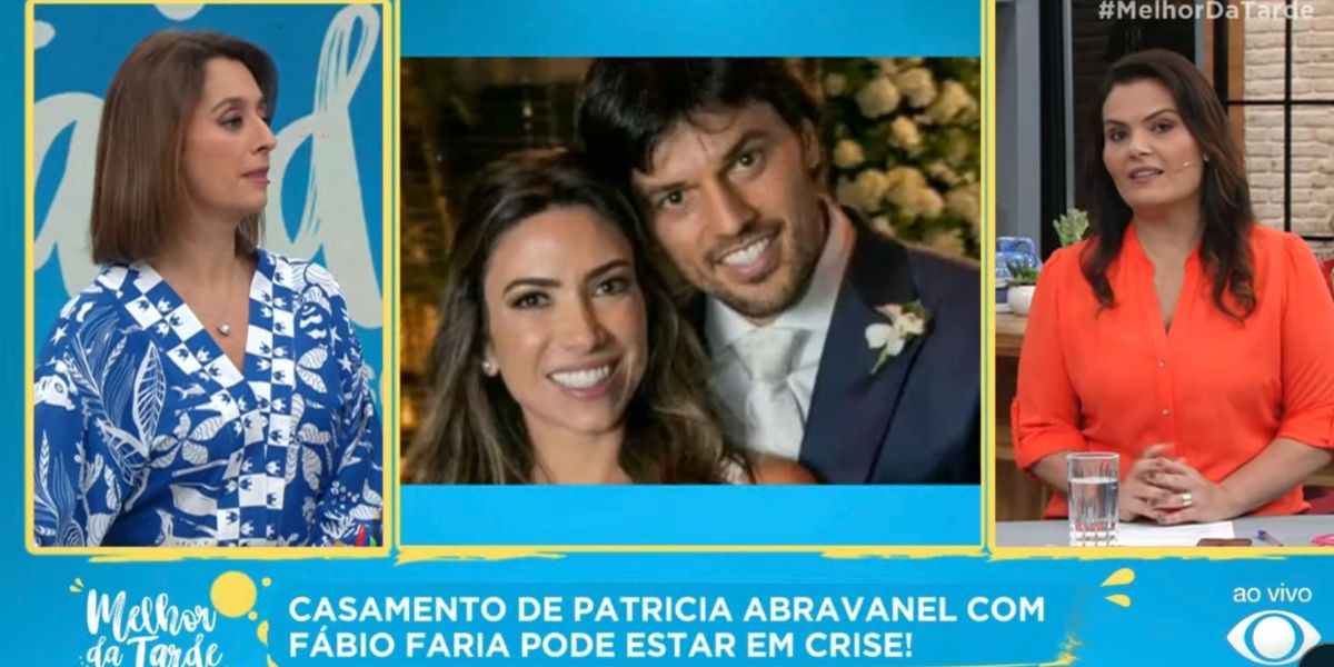 Melhor da Tarde noticia possível crise no casamento de Patricia Abravanel