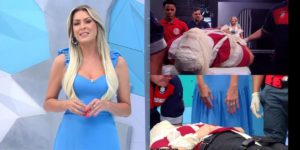 Renata Fan convoca bombeiros e comentarista deixa Jogo Aberto carregado em maca (Reprodução Youtube)