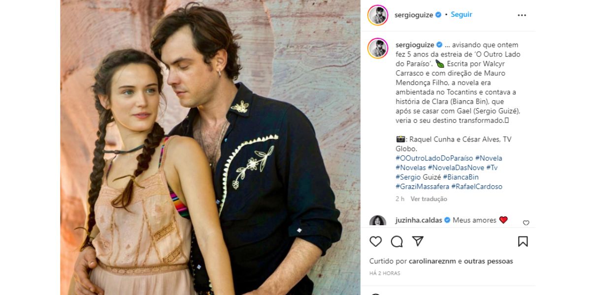 Sérgio Guizé surge ao lado de Bianca Bin e dá notícia