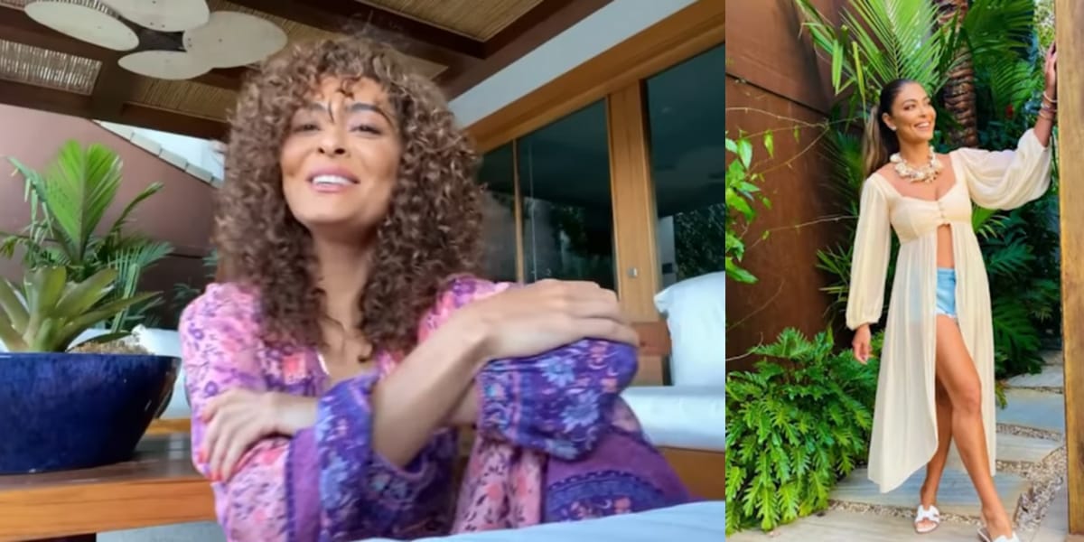 Área de lazer onde Juliana Paes aproveita o contato com a natureza para tirar fotos (Reprodução: Youtube)