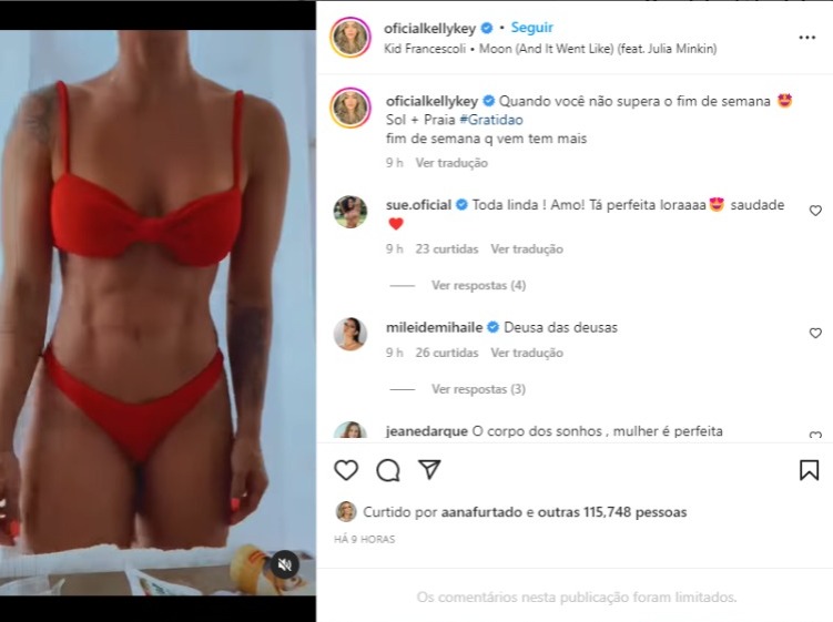 Kelly Key surge de biquíni em vídeo (Foto: Reprodução/Instagram)