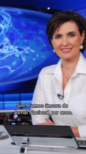 Fátima Bernardes no comando do Jornal Nacional (Reprodução)