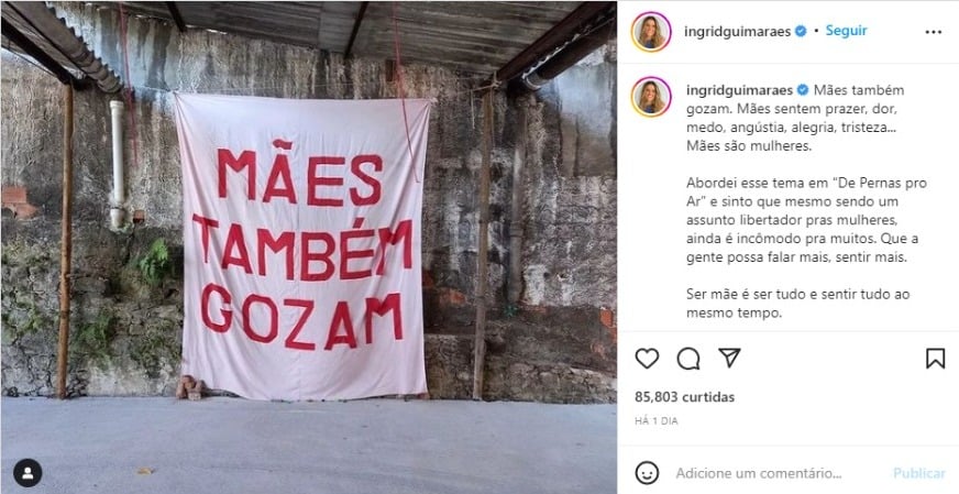 Post de Ingrid Guimarães (Foto: Reprodução/Instagram)