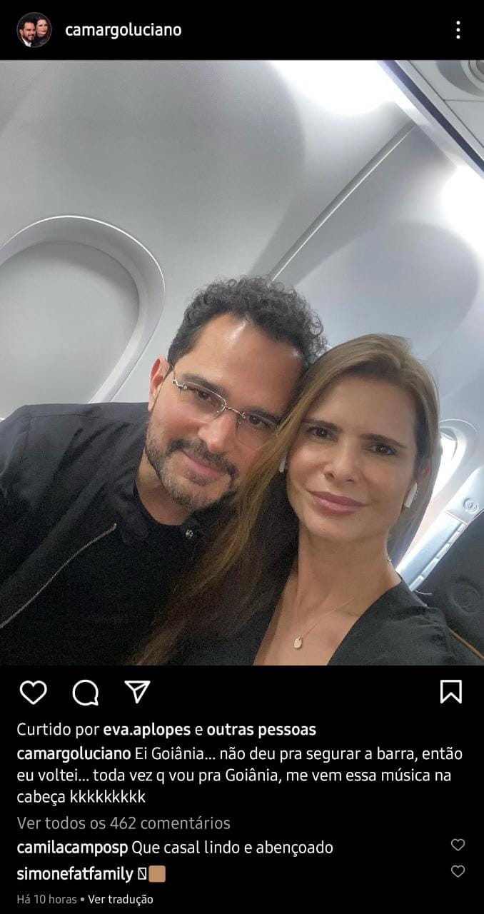 Publicação de Luciano Camargo (Foto: Reprodução/ Instagram)