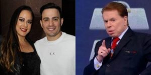 Silvia Abravanel, Gustavo Moura e Silvio Santos (Reprodução)