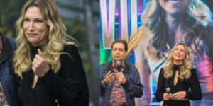 Anne Lottermann desmorona no Faustão após relembrar sobre seu marido (Reprodução: Band)